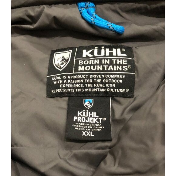 Kuhl Projekt Jacket Mens 2XL Gray Grey Full Zip Hooded Jacket - Picture 4 of 8